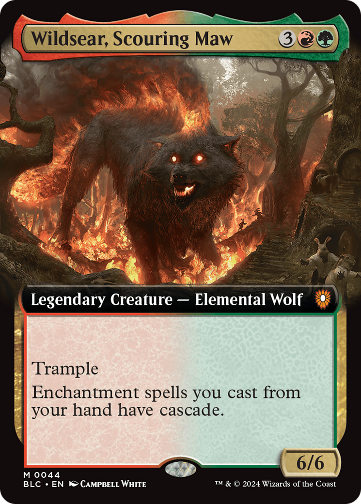 Wildsear, Scouring Maw (Extended Art) [Bloomburrow Commander] | Good Games North