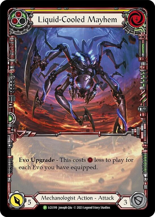 Liquid-Cooled Mayhem (Yellow) [LGS199] (Promo)  Rainbow Foil | Good Games North