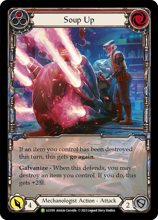 Soup Up (Red) [LGS195] (Promo)  Rainbow Foil | Good Games North