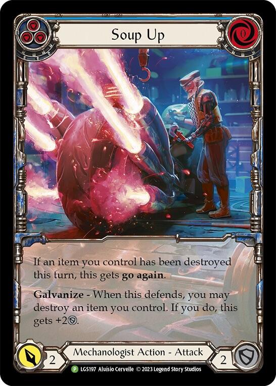 Soup Up (Blue) [LGS197] (Promo)  Rainbow Foil | Good Games North