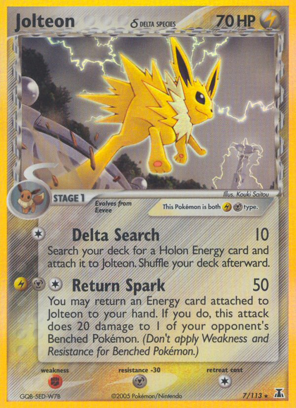 Jolteon (7/113) (Delta Species) [EX: Delta Species] | Good Games North