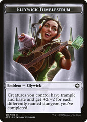 Devil // Ellywick Tumblestrum Emblem Double-Sided Token [Dungeons & Dragons: Adventures in the Forgotten Realms Tokens] | Good Games North