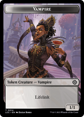 Vampire (0014) // Vampire Demon Double-Sided Token [The Lost Caverns of Ixalan Commander Tokens] | Good Games North
