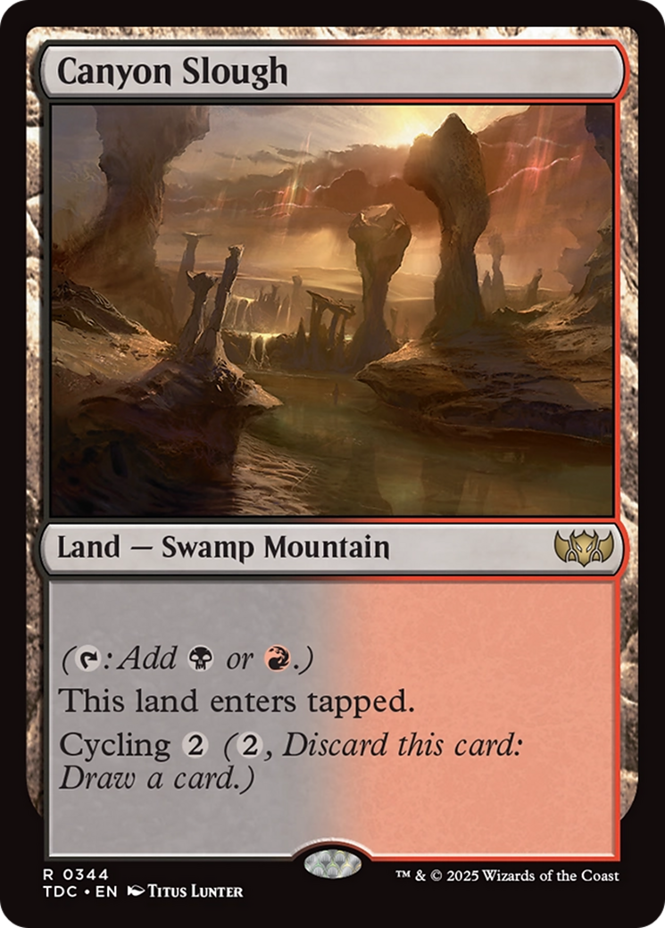 Canyon Slough [Tarkir: Dragonstorm Commander] | Good Games North