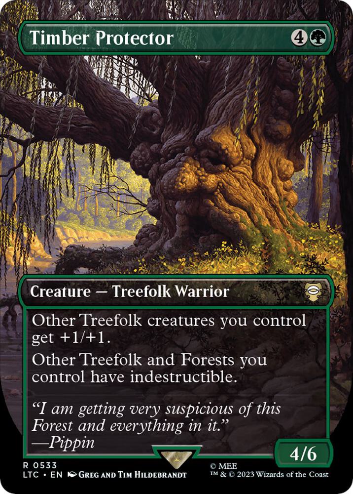 Timber Protector 533/347 (Commander: The Lord of the Rings: Tales of Middle-earth)  - Borderless Foil | Good Games North