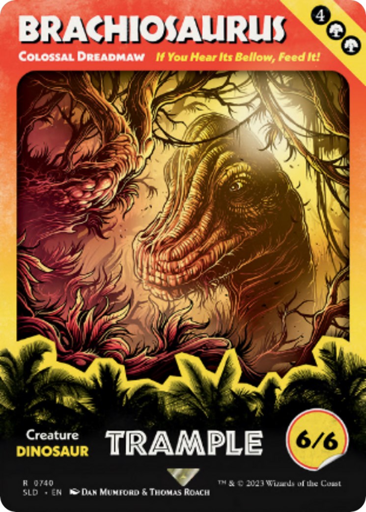 Brachiosaurus - Colossal Dreadmaw (Rainbow Foil) [Secret Lair Drop Series] | Good Games North
