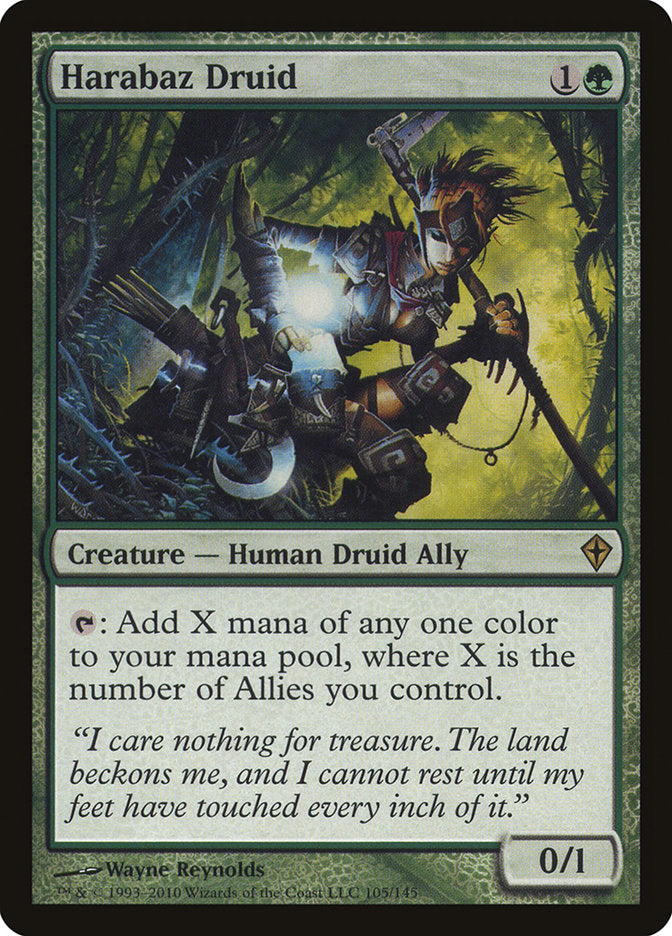 Harabaz Druid (Worldwake)  - Foil | Good Games North