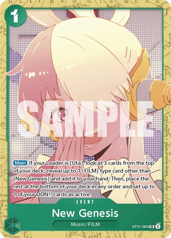 New Genesis (Starter Deck 11: Uta Deck Battle) [One Piece Promotion Cards] | Good Games North