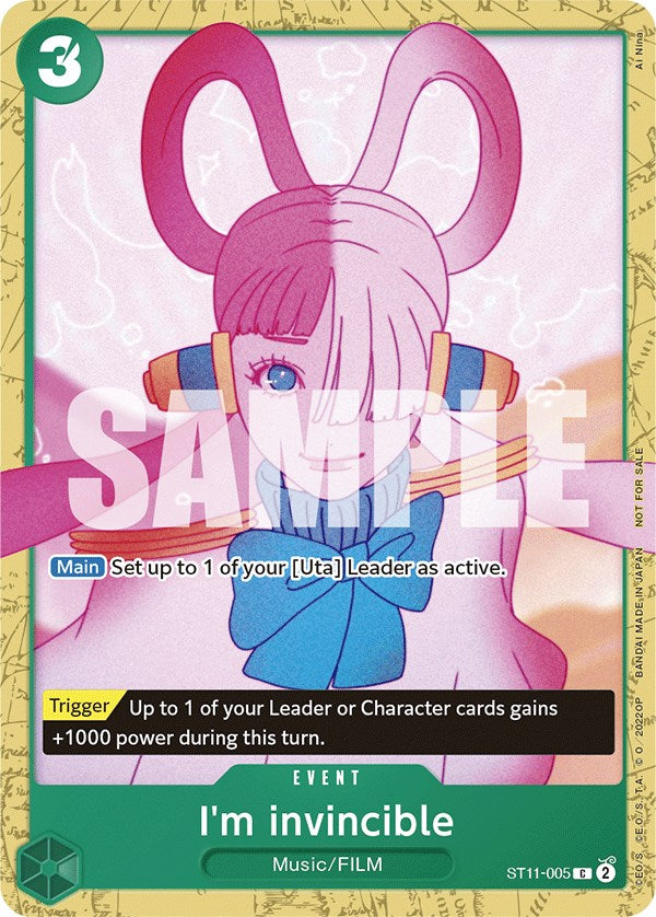 I'm invincible (Starter Deck 11: Uta Deck Battle) [One Piece Promotion Cards] | Good Games North