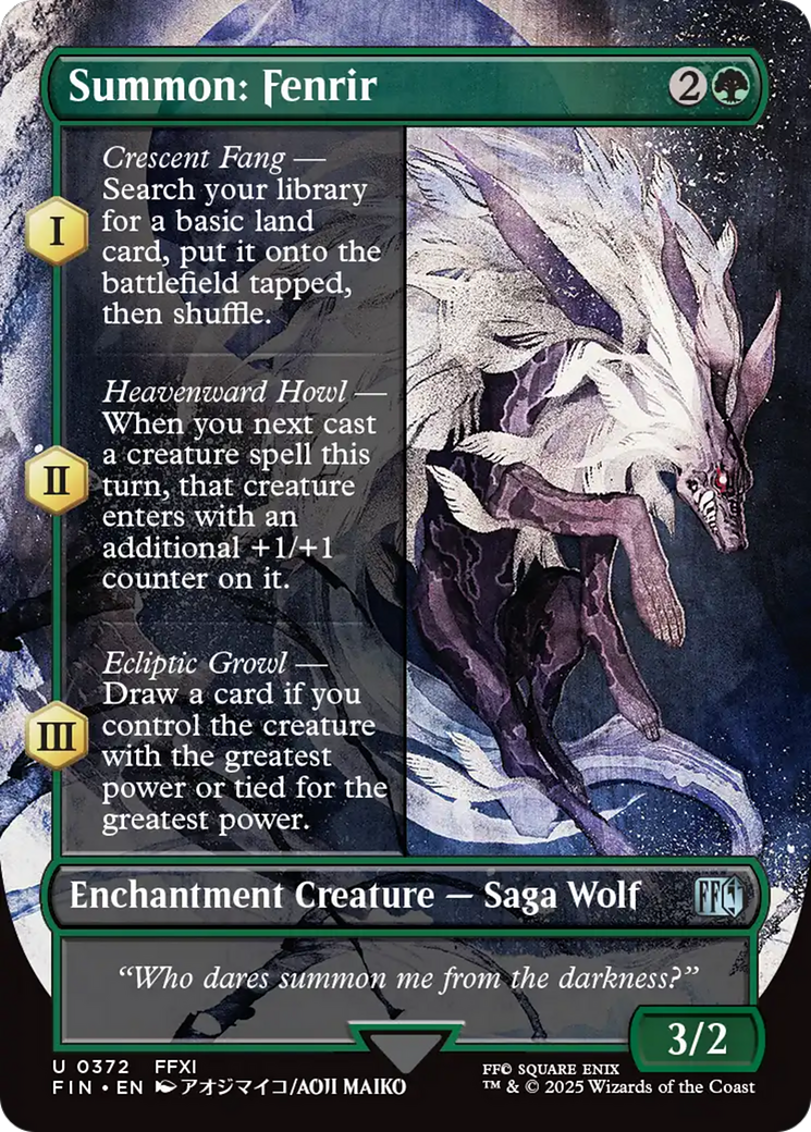 Summon: Fenrir (Borderless) [FINAL FANTASY] | Good Games North