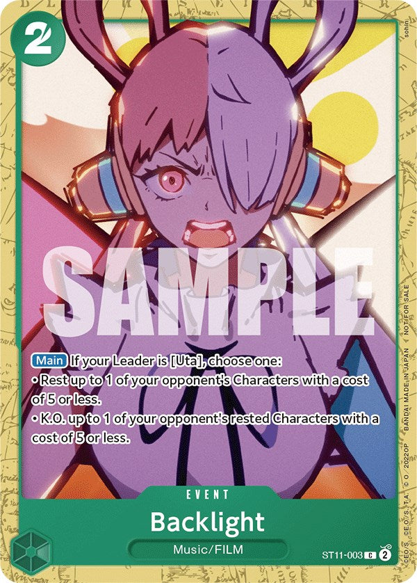 Backlight (Starter Deck 11: Uta Deck Battle) [One Piece Promotion Cards] | Good Games North