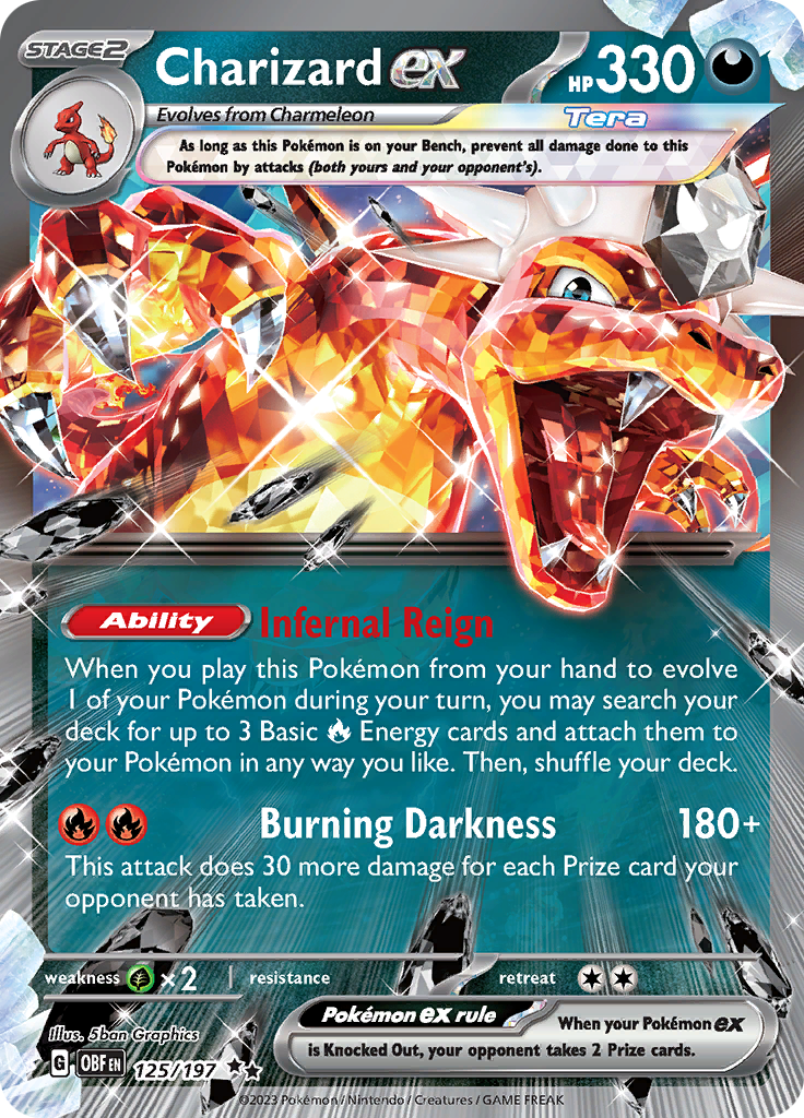 Charizard ex (125/197) [Scarlet & Violet: Obsidian Flames] | Good Games North