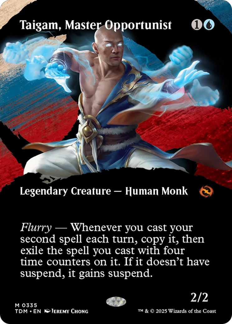 Taigam, Master Opportunist (Borderless) [Tarkir: Dragonstorm] | Good Games North