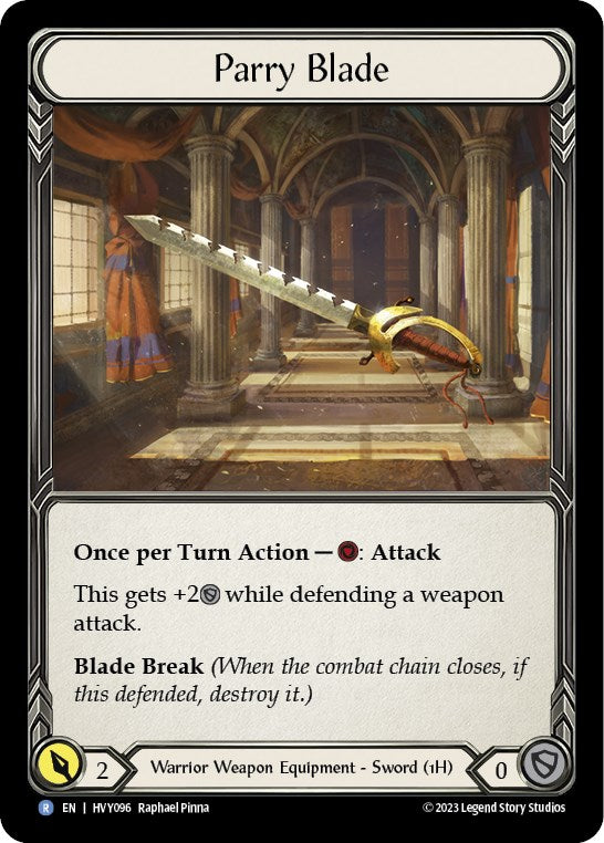 Parry Blade [HVY096] (Heavy Hitters)  Cold Foil | Good Games North