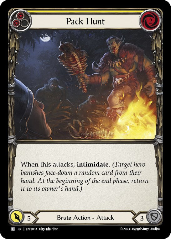 Pack Hunt (Yellow) [HVY033] (Heavy Hitters) | Good Games North