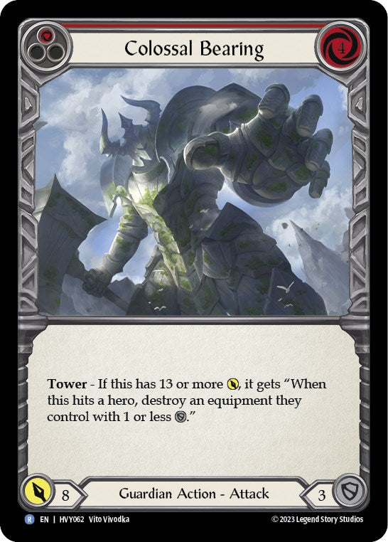 Colossal Bearing (Red) [HVY062] (Heavy Hitters)  Rainbow Foil | Good Games North