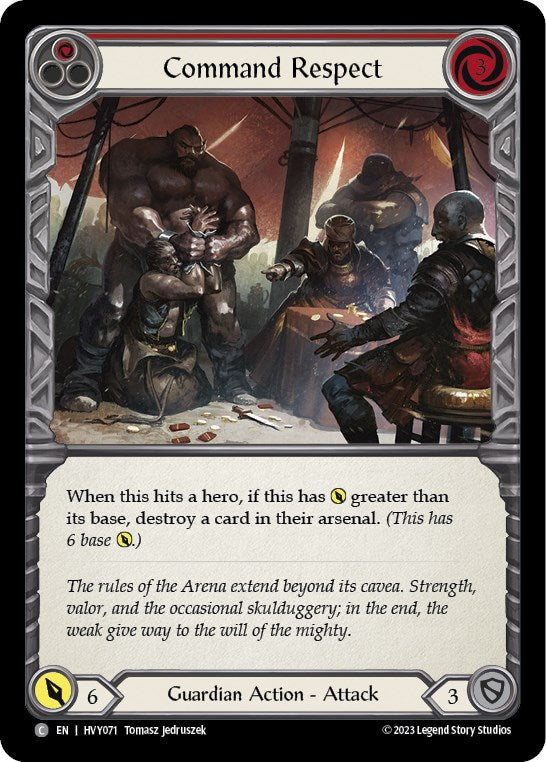 Command Respect (Red) [HVY071] (Heavy Hitters)  Rainbow Foil | Good Games North