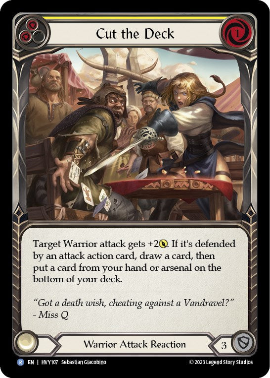 Cut the Deck (Yellow) [HVY107] (Heavy Hitters) | Good Games North
