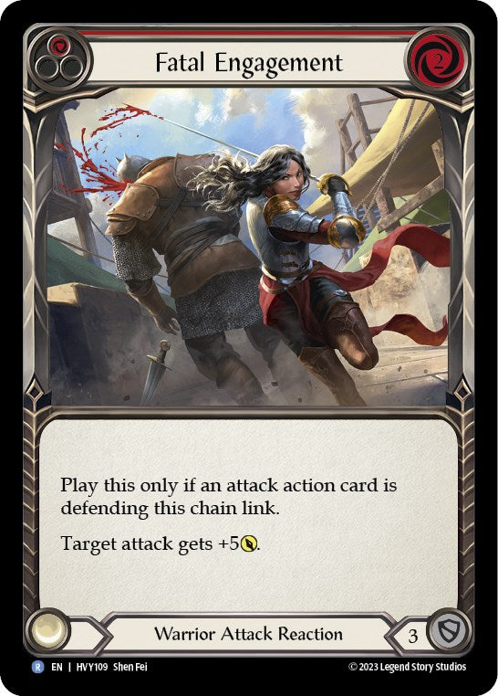 Fatal Engagement (Red) [HVY109] (Heavy Hitters)  Rainbow Foil | Good Games North