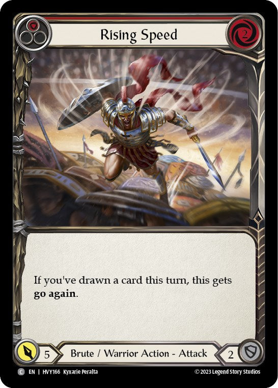 Rising Speed (Red) [HVY166] (Heavy Hitters) | Good Games North