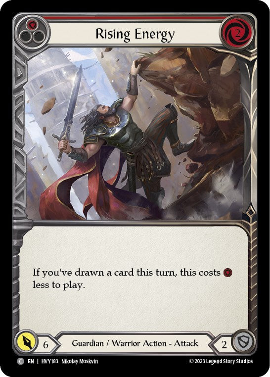 Rising Energy (Red) [HVY183] (Heavy Hitters)  Rainbow Foil | Good Games North