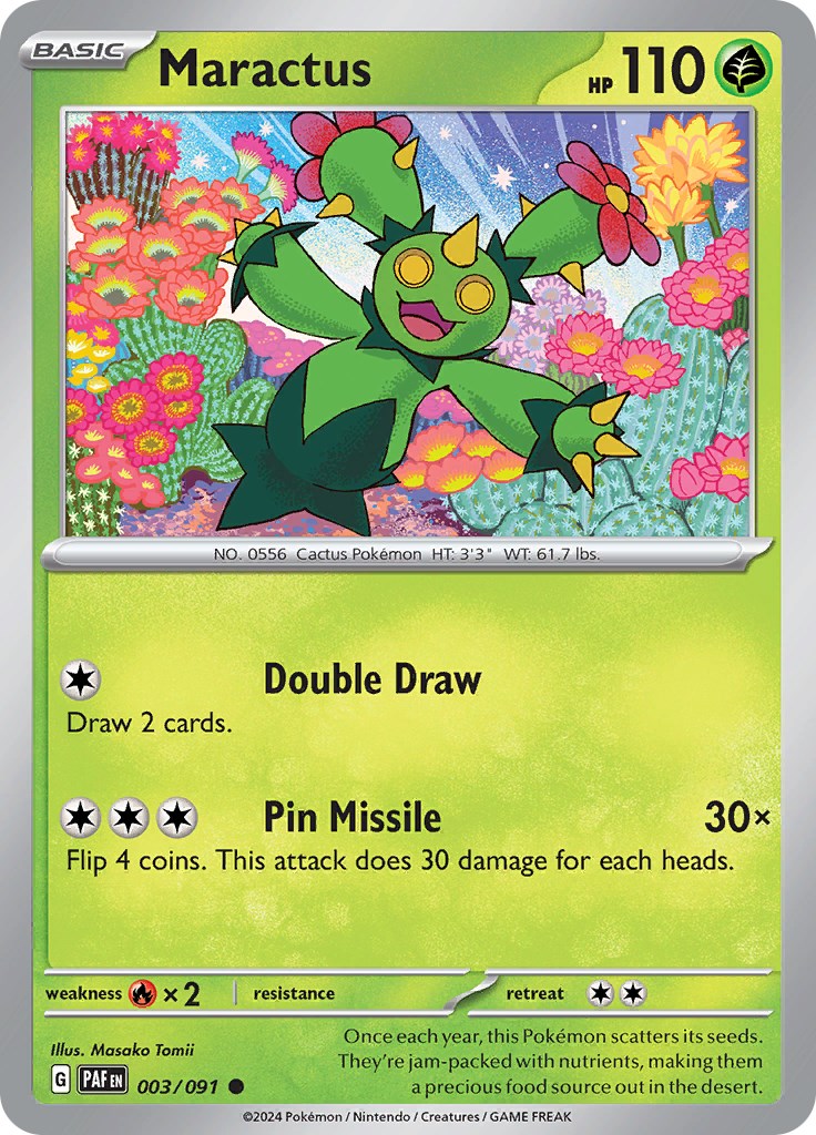 Maractus (003/091) [Scarlet & Violet: Paldean Fates] | Good Games North
