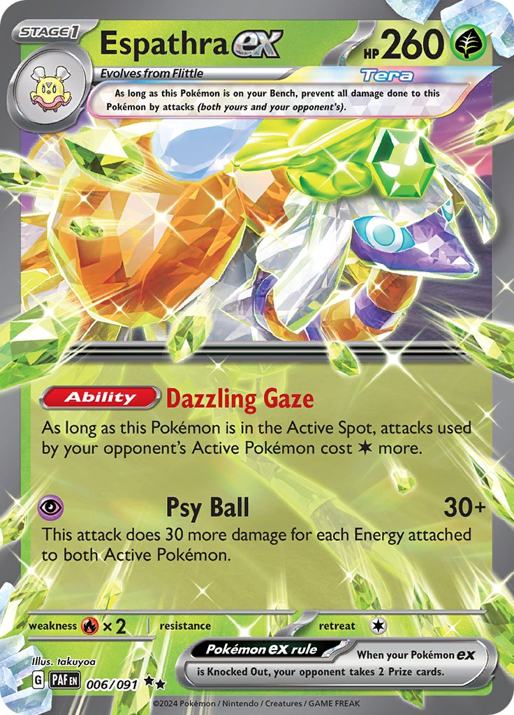 Espathra ex (006/091) [Scarlet & Violet: Paldean Fates] | Good Games North