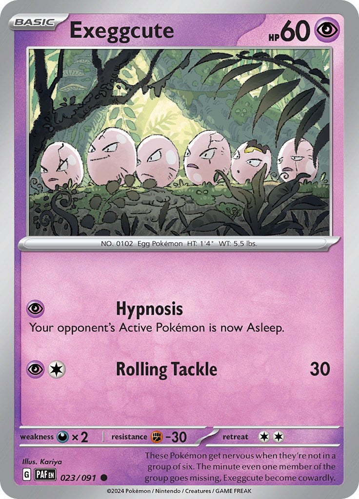 Exeggcute (023/091) [Scarlet & Violet: Paldean Fates] | Good Games North