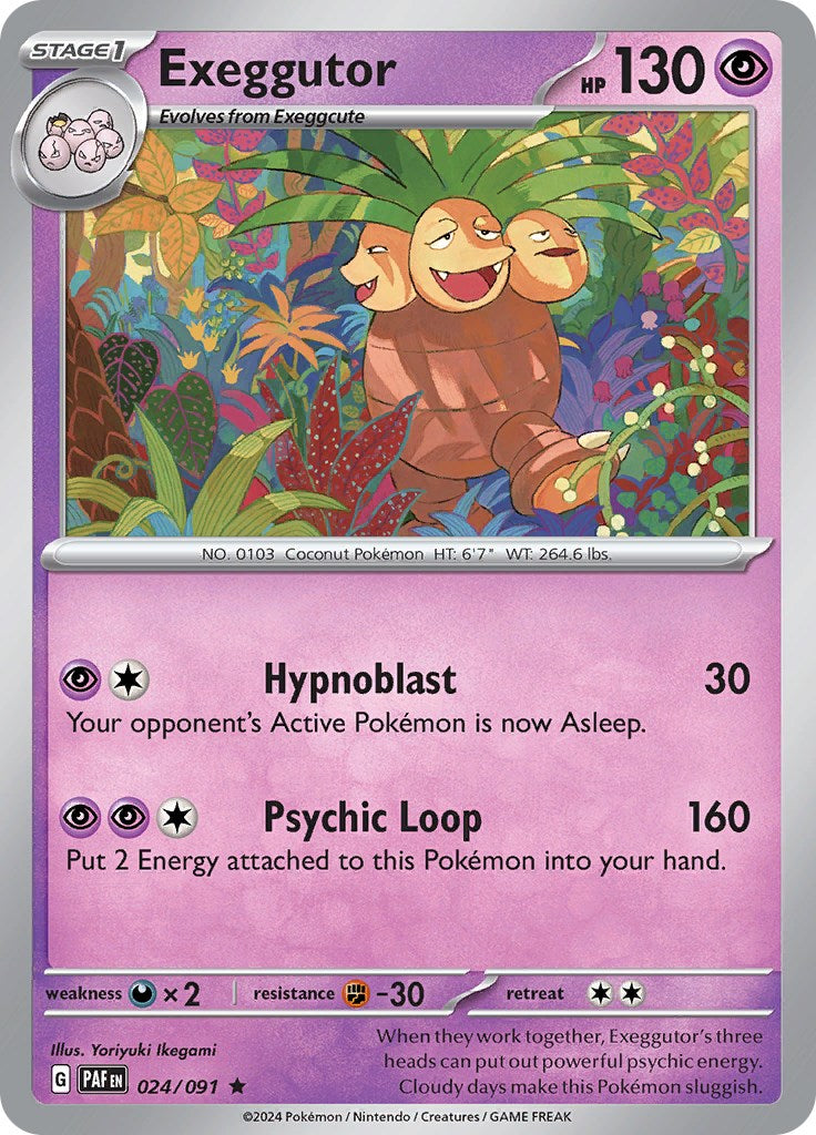 Exeggutor (024/091) [Scarlet & Violet: Paldean Fates] | Good Games North
