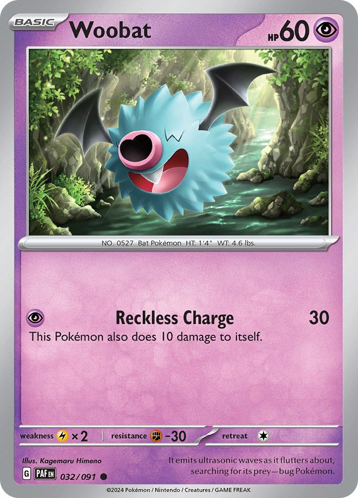 Woobat (032/091) [Scarlet & Violet: Paldean Fates] | Good Games North