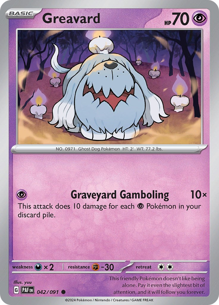 Greavard (042/091) [Scarlet & Violet: Paldean Fates] | Good Games North