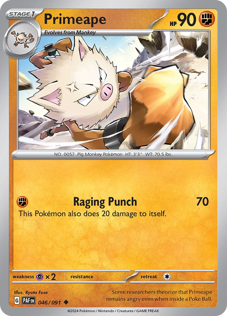Primeape (046/091) [Scarlet & Violet: Paldean Fates] | Good Games North