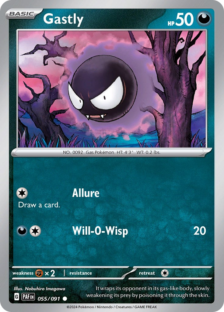 Gastly (055/091) [Scarlet & Violet: Paldean Fates] | Good Games North