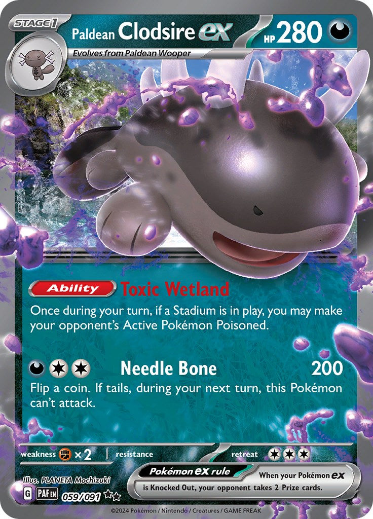 Paldean Clodsire ex (059/091) [Scarlet & Violet: Paldean Fates] | Good Games North