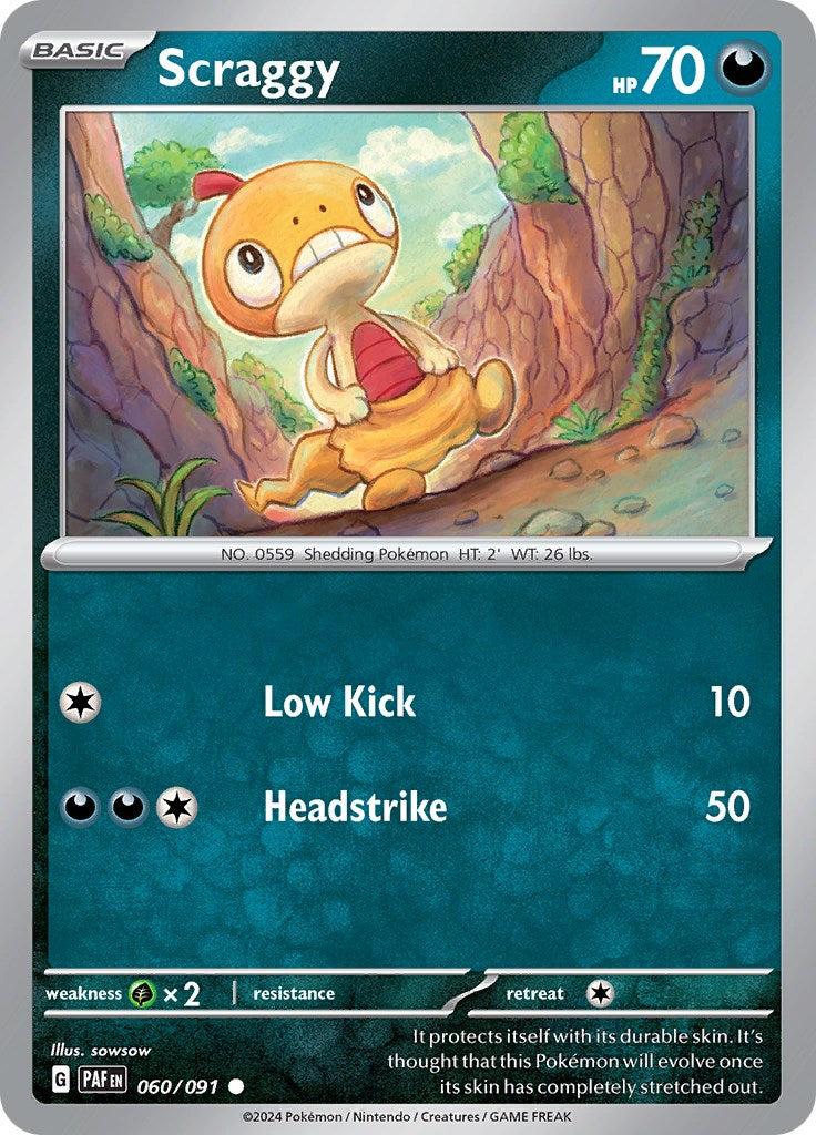 Scraggy (060/091) [Scarlet & Violet: Paldean Fates] | Good Games North