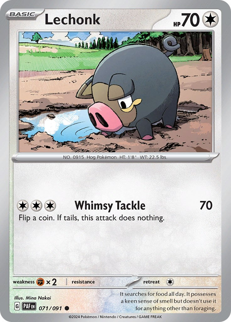 Lechonk (071/091) [Scarlet & Violet: Paldean Fates] | Good Games North