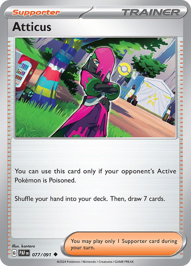 Atticus (077/091) [Scarlet & Violet: Paldean Fates] | Good Games North