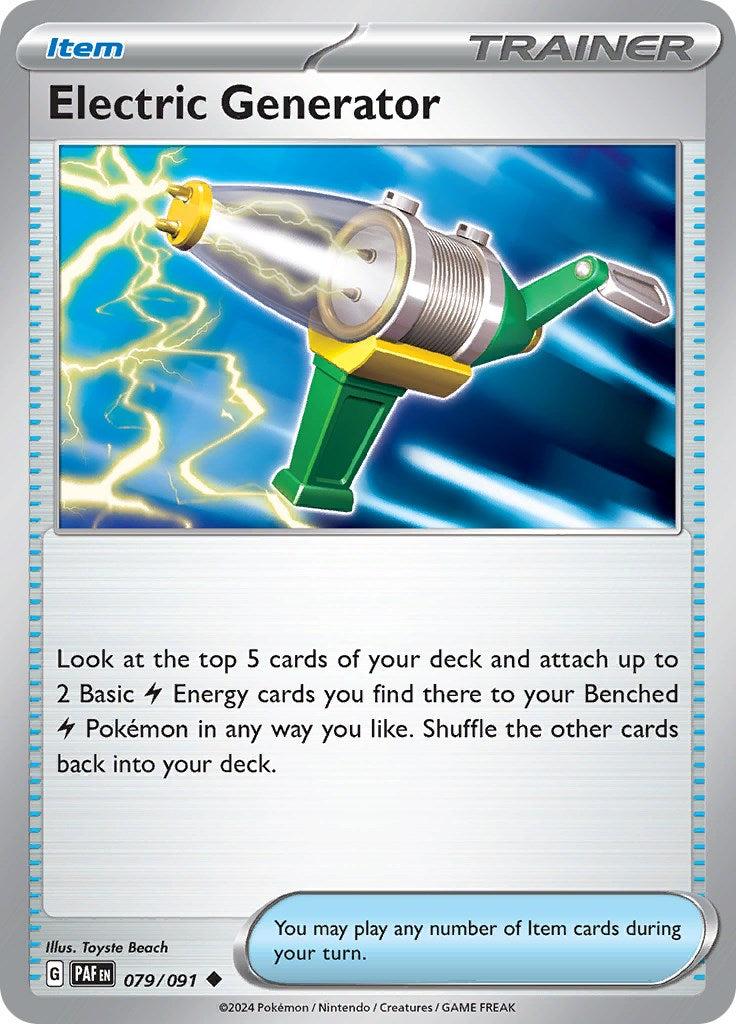Electric Generator (079/091) [Scarlet & Violet: Paldean Fates] | Good Games North