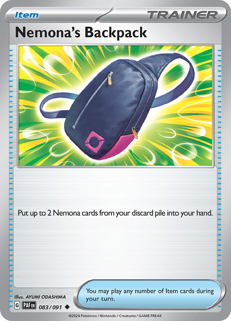 Nemona's Backpack (083/091) [Scarlet & Violet: Paldean Fates] | Good Games North