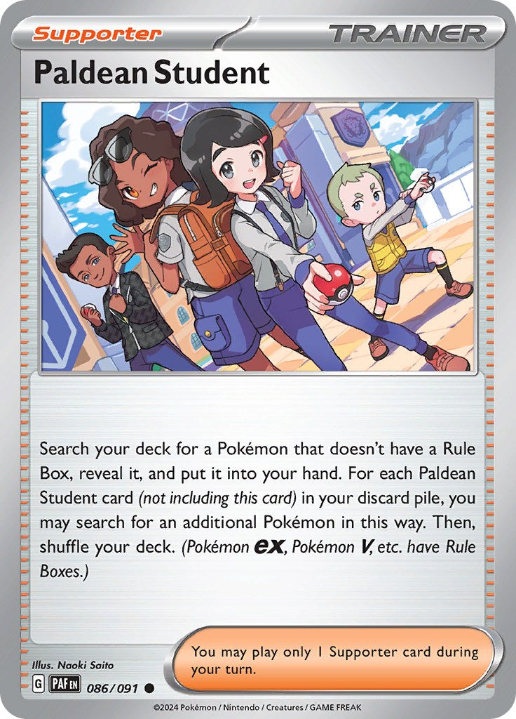 Paldean Student (086/091) [Scarlet & Violet: Paldean Fates] | Good Games North
