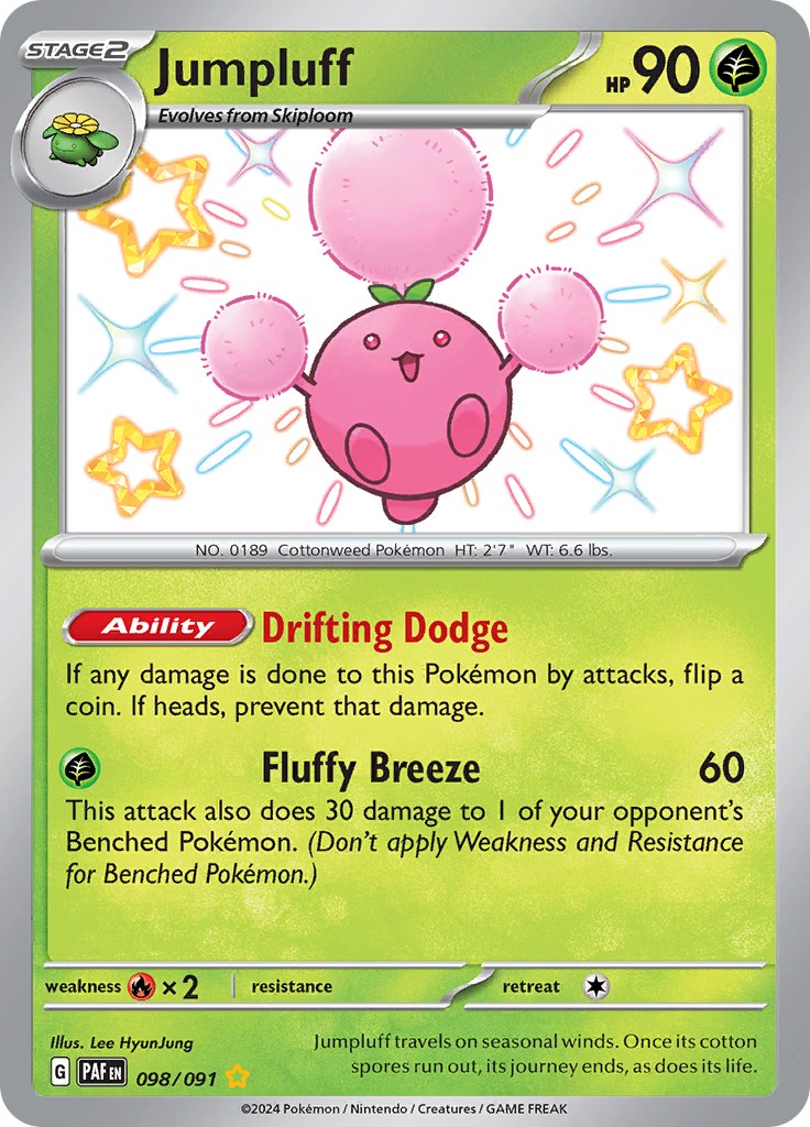 Jumpluff (098/091) [Scarlet & Violet: Paldean Fates] | Good Games North