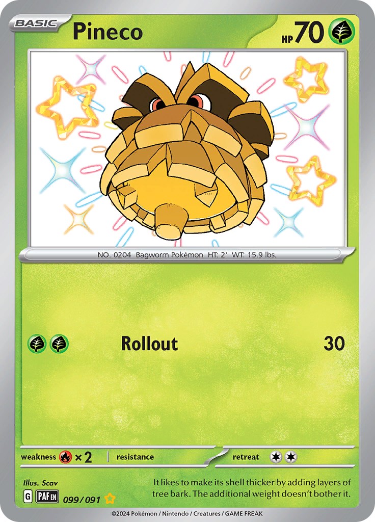 Pineco (099/091) [Scarlet & Violet: Paldean Fates] | Good Games North