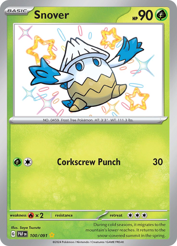 Snover (100/091) [Scarlet & Violet: Paldean Fates] | Good Games North