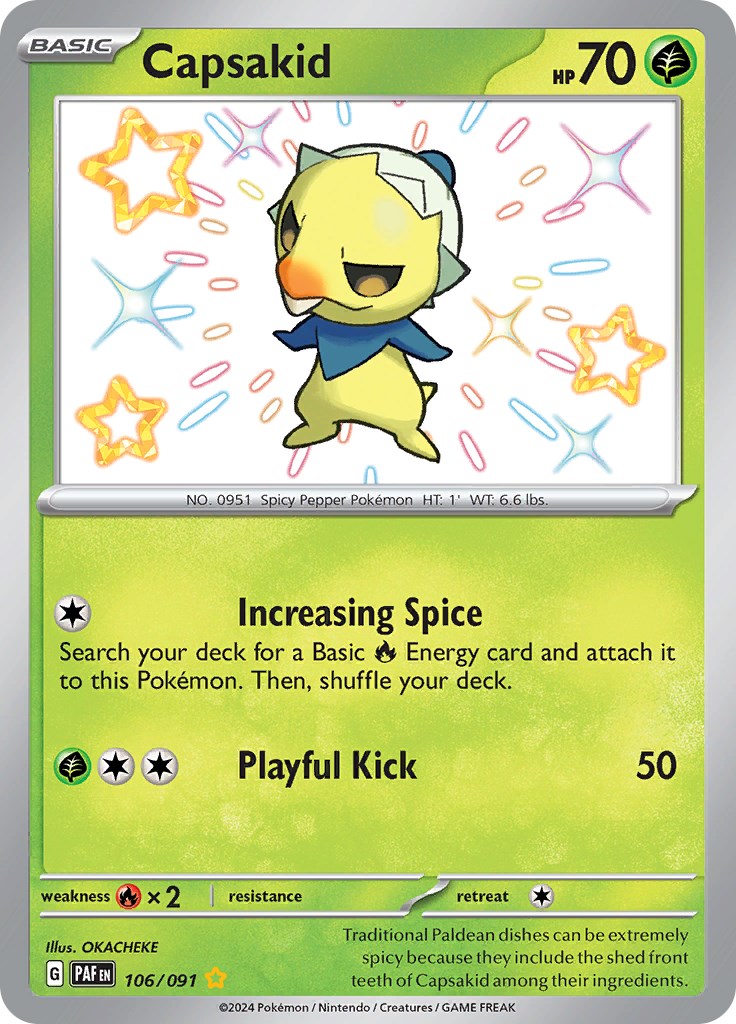 Capsakid (106/091) [Scarlet & Violet: Paldean Fates] | Good Games North