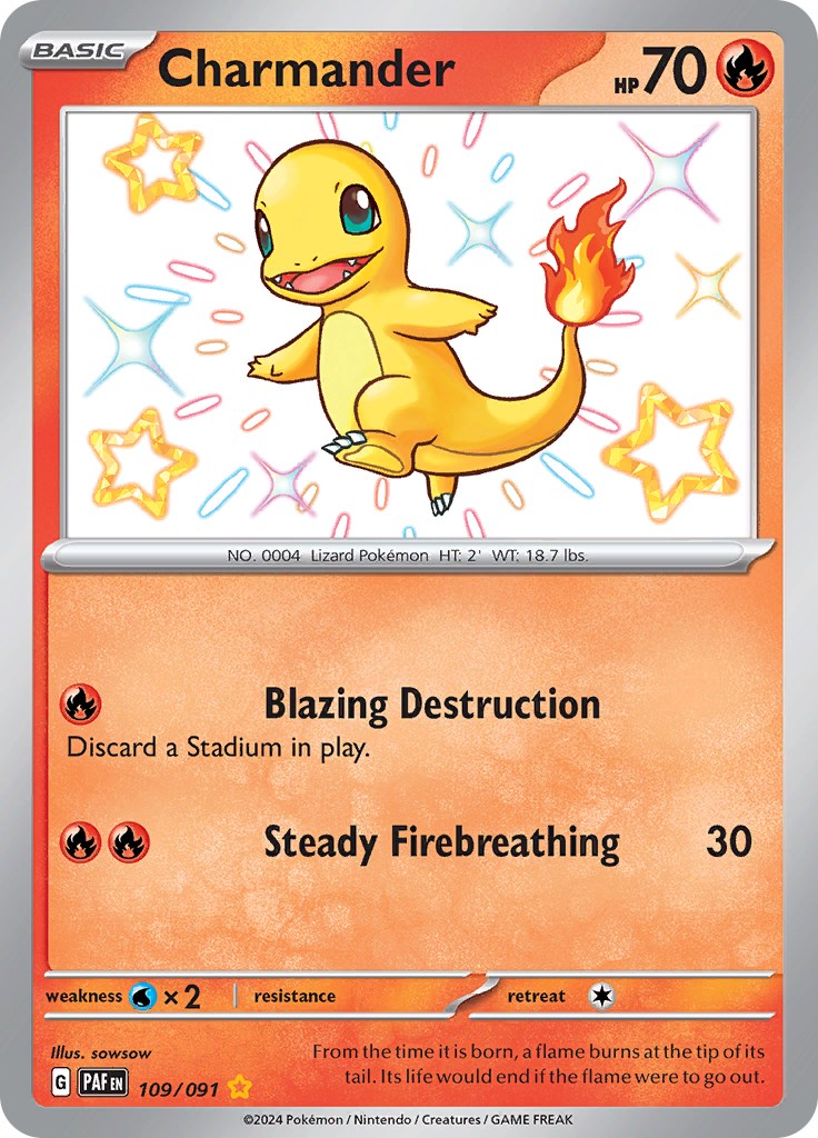 Charmander (109/091) [Scarlet & Violet: Paldean Fates] | Good Games North