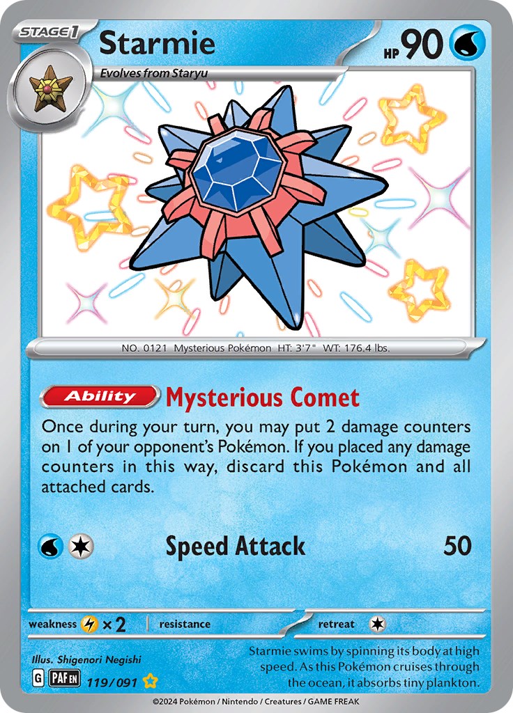Starmie (119/091) [Scarlet & Violet: Paldean Fates] | Good Games North