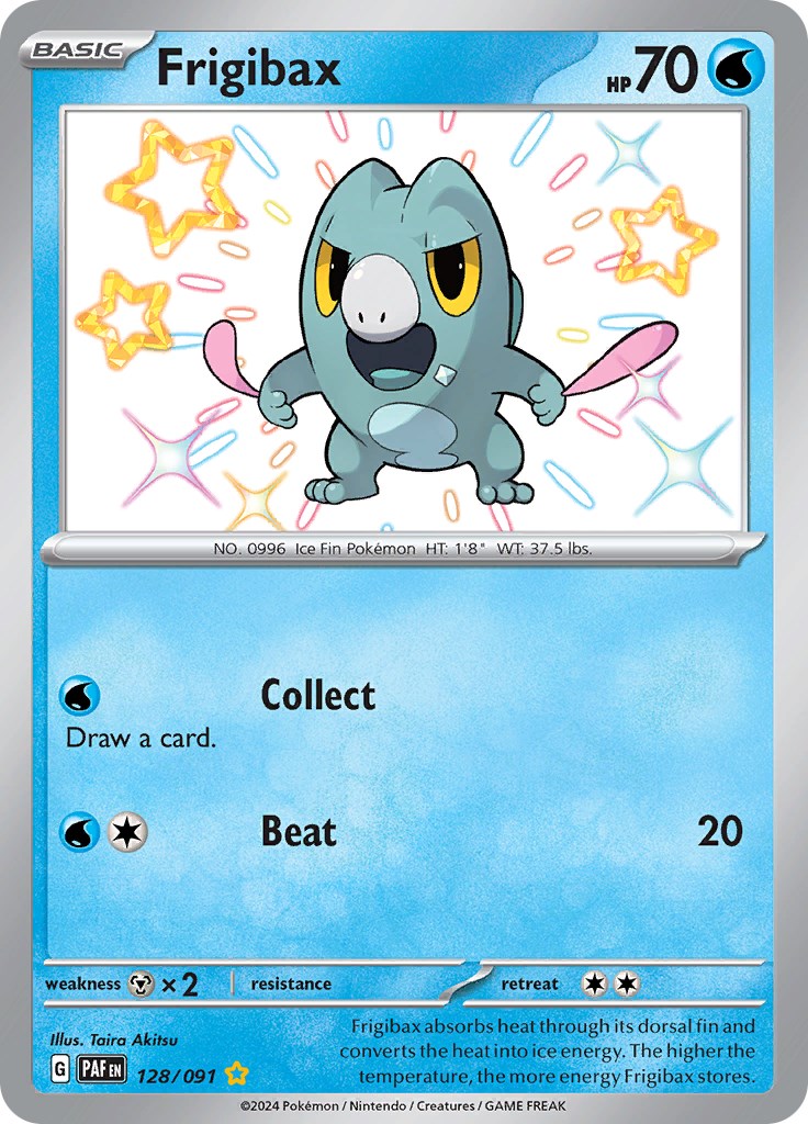 Frigibax (128/091) [Scarlet & Violet: Paldean Fates] | Good Games North