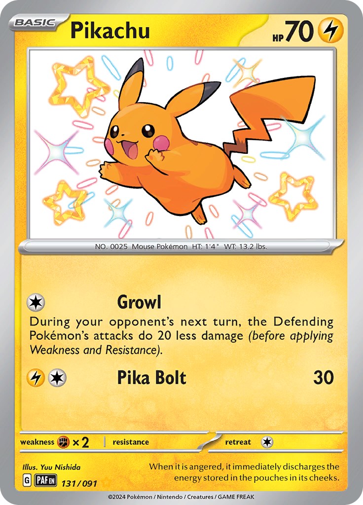 Pikachu (131/091) [Scarlet & Violet: Paldean Fates] | Good Games North