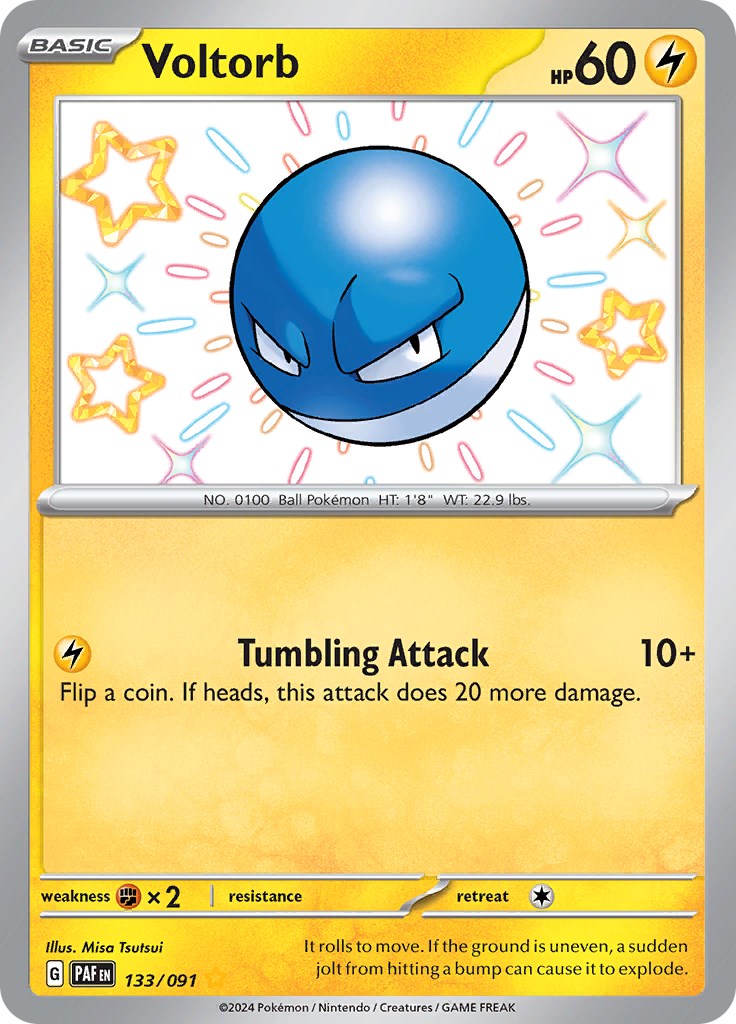 Voltorb (133/091) [Scarlet & Violet: Paldean Fates] | Good Games North
