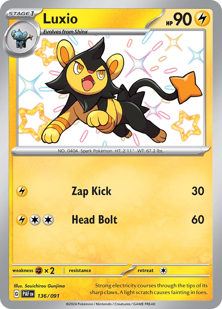 Luxio (136/091) [Scarlet & Violet: Paldean Fates] | Good Games North